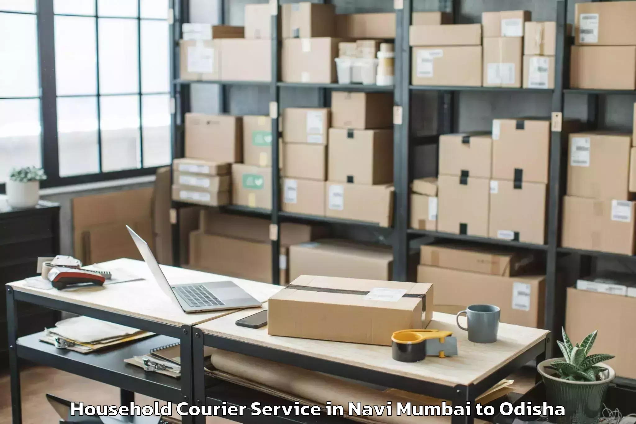 Reliable Navi Mumbai to Phulbani Household Courier